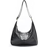 celestina Hobo Bags for Women, Ultra Soft Foldable Vegan Leather Shoulder Handbag, Stylish Slouchy Tote Purses
