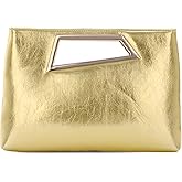 Oweisong Clutch Purse for Women Formal Vegan Leather Evening Handbags Going Out Purse for Wedding Guest