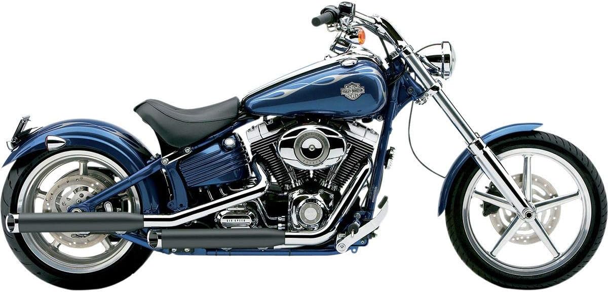 Cobra 3" Slashcut Slip On Mufflers Black with Billet Tips 6003B