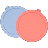 LUVCOSY 7 Cup Silicone Replacement Lids Storage Cover for Anchor Hocking Glass Bowls (Container not Included) 2 Pack Microwave, Dishwasher and Freezer Safe