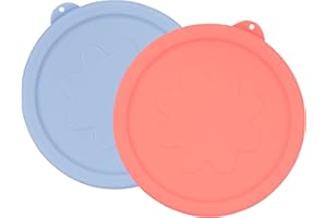 LUVCOSY 7 Cup Silicone Replacement Lids Storage Cover for Anchor Hocking Glass Bowls (Container not Included) 2 Pack Microwav