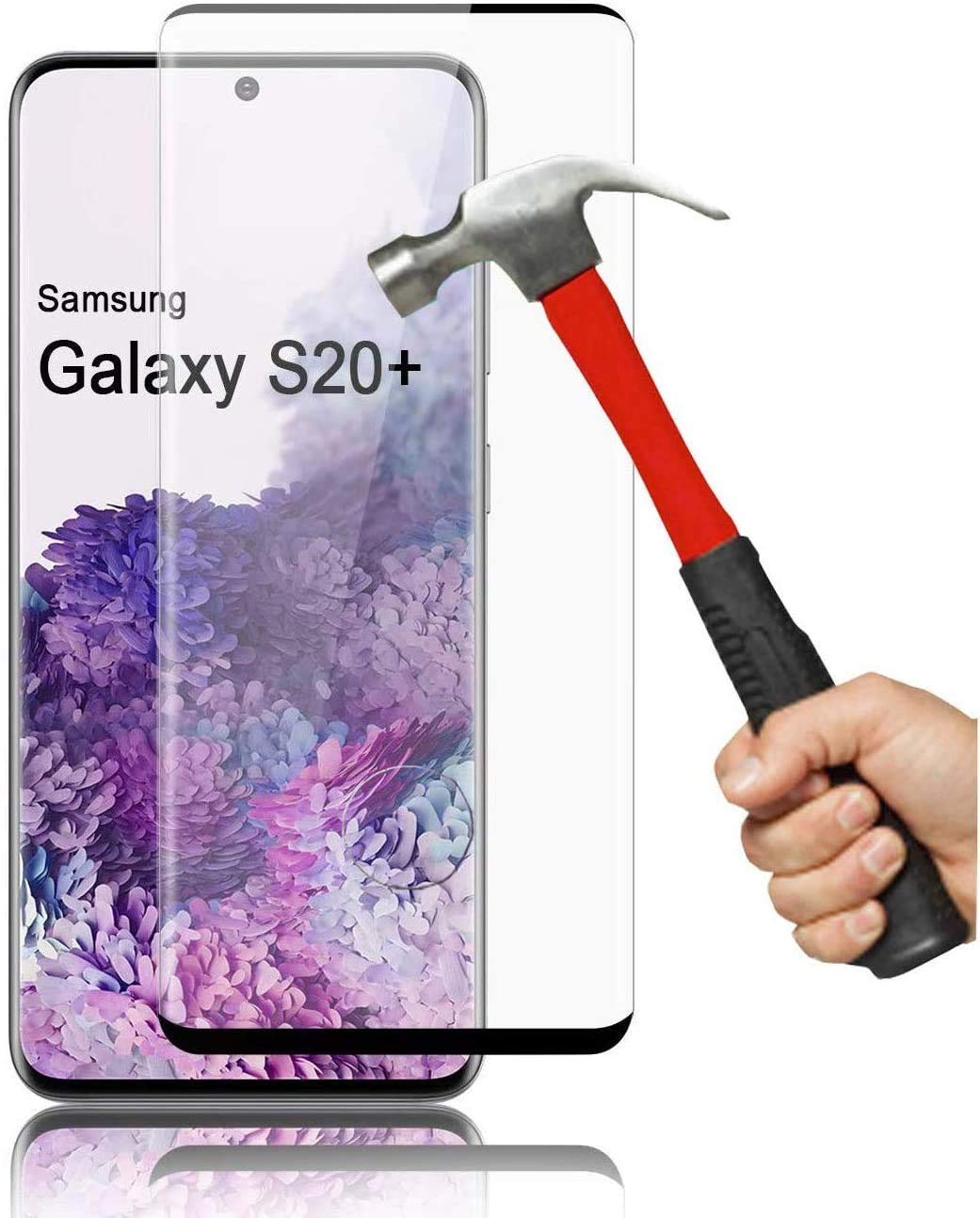 Galaxy S20 Plus Tempered Glass Premium Quality Genuine Glass Explosion & Shatter Proof [Full Coverage] Screen Protector Guard Cover for Samsung Galaxy S20 Plus (Galaxy S20 Plus Screen Protector)