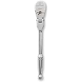 GearWrench 81012P 120XP Full Polish Flex Teardrop Ratchet, 1/4-Inch