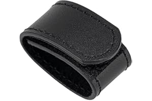 TACNEX Genuine Leather Belt Keeper 1 3/8" - 1 1/2" Wide Men's Belt Loop Stays Dress Belt End Holder Retainer Tool Belt Band