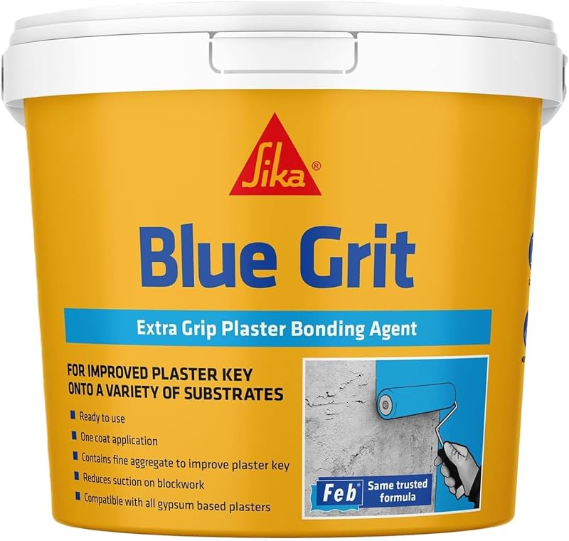 Sika Blue Grit Extra Grip Plaster Bonding Agent 10 L Ready To Use