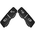 X AUTOHAUX 2 Set Door Lock Switch Button Door Lock Control Button Front Left Right 2049058402 for Mercedes-Benz E400 E550 E250 2014 2015 2016 2017