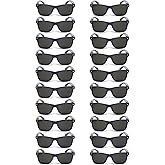 QYVEWY 20 Pairs Bulk Sunglasses for Adult Retro 70s 90s Cheap Glasses (Navy blue)