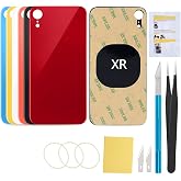 UooFide Rear Back Screen Glass Cover Replacement Compatible with iPhone XR 6.1-Inches All Carriers (Red)