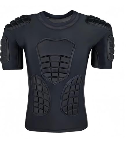 Haut De Compression Rembourré Protecteur De Poitrine Pour Rugby Football Paintball Baseball Basketball