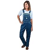 Liberty Womens Washed Denim Bib Overalls
