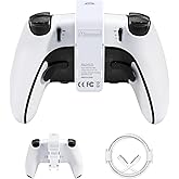 AMAZEAR Battery Pack Compatible with PlayStation 5 DualSense Controller, PS5 Accessories 3000mAh Fast Wireless Charger Portable Rechargeable Extra Gaming Life for Dual Sense and Edge, White