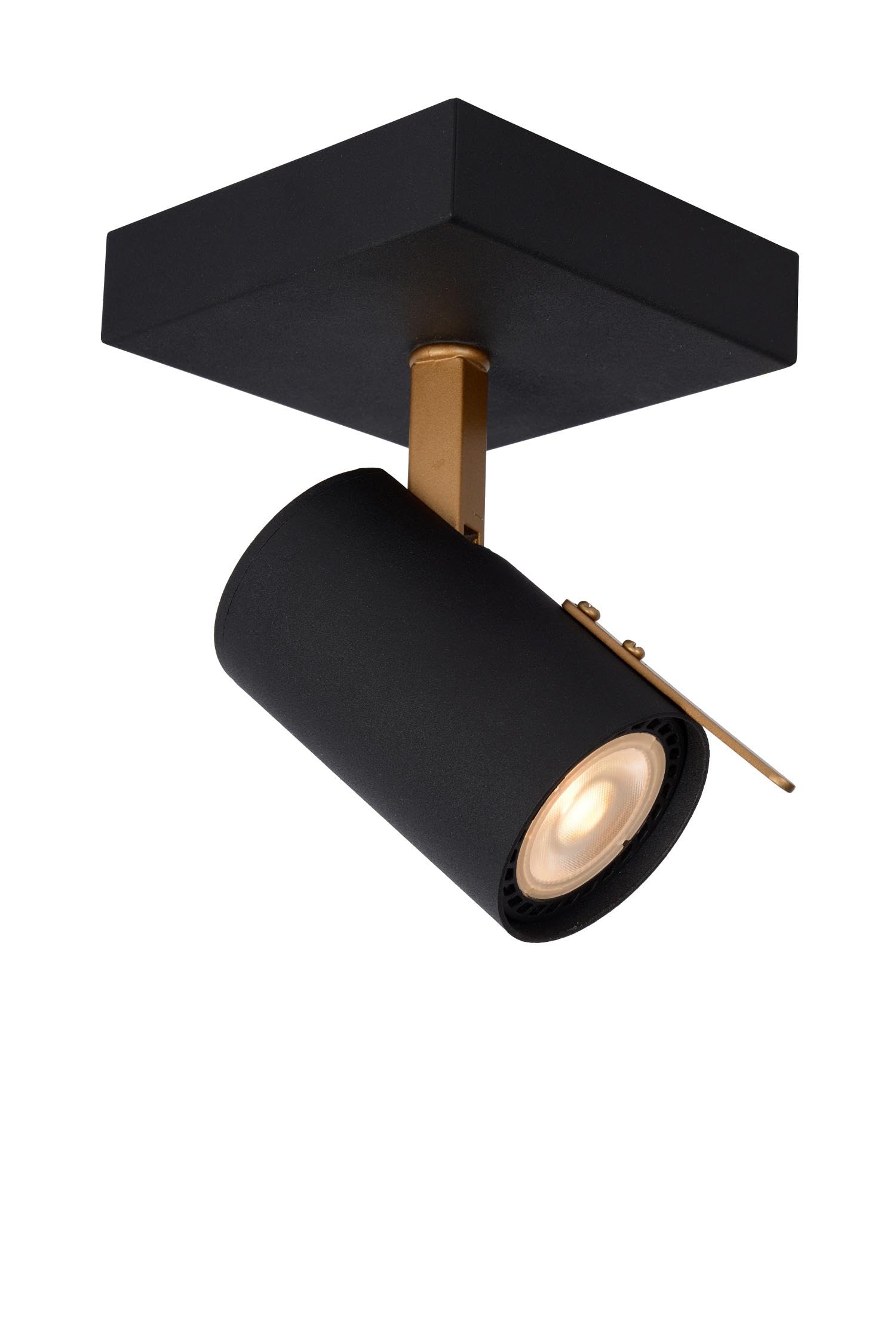 LUCIDE GRONY - Ceiling Spotlight - LED Dim to Warm - GU10-1x5W 2200K/3000K - Black