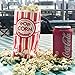Fit Meal Prep 300 Pack Paper Popcorn Bags Individual Servings 1 Oz, Classic Red & White Striped Popcorn Sleeves, Disposable Popcorn Bags Bulk for Party Popcorn Machine Movie Nights