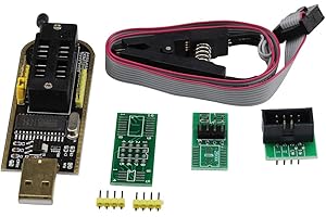 VKLSVAN SOP8 SOIC8 Test Clip Socket Adapter for EEPROM 25CXX / 24CXX + CH341A 24 25 Series EEPROM Flash BIOS USB Programmer Module