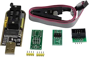 VKLSVAN SOP8 SOIC8 Test Clip Socket Adapter for EEPROM 25CXX / 24CXX + CH341A 24 25 Series EEPROM Flash BIOS USB Programmer Module