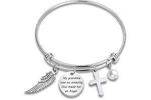 CYTING Grandma Memorial Bracelet My Grandma Was So Amazing God Made Her An Angel In Memory Of Grandma Remembrance Jewelry Loss Of Grandmother Sympathy Gift
