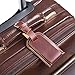 Genuine Leather Luggage Tag Travel Flight Bag ID Label Business Card Holder Name Address ID Bag Tag