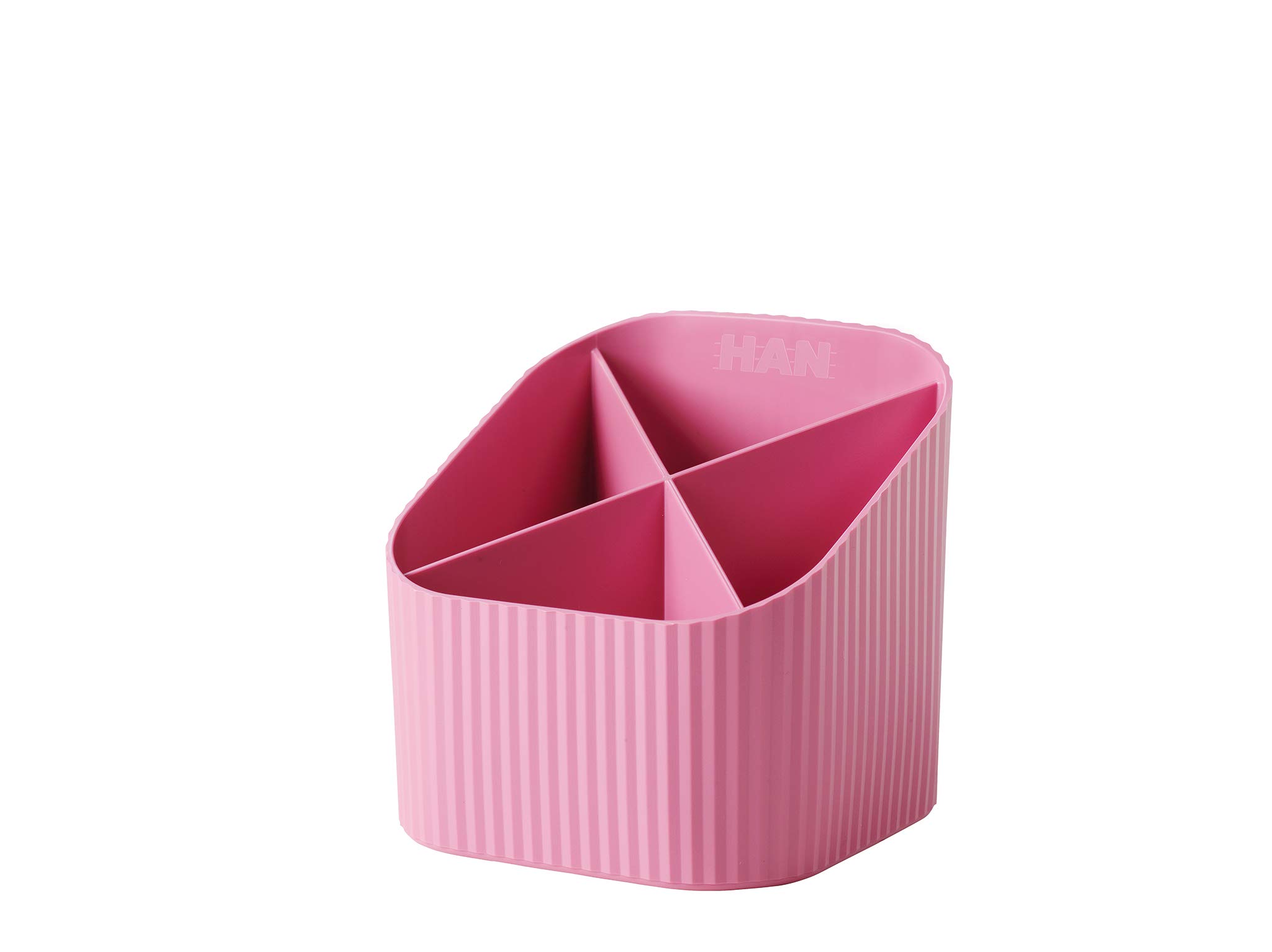 HAN Re-X-Loop Desk Quiver - say yes to 100% Recycled Modern Young Design for All Desk Utensils, Pink, 17238-956