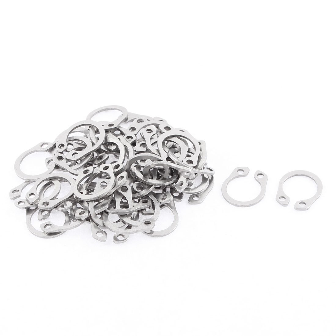 Sourcingmap 11mm External Internal Circlips C-Clip Retaining Snap Rings 50pcs