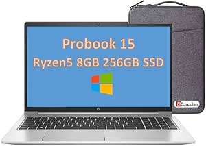 Amazon Com 21 Newest Probook 455 G8 15 6 Fhd Business Laptop The Lastest Amd 6 Core Ryzen 5 5600u Beats I7 1165g7 8gb Ram 256gb Ssd Radeon Graphics Backlit Keyboard Webcam Win10 Pro Ist Cable