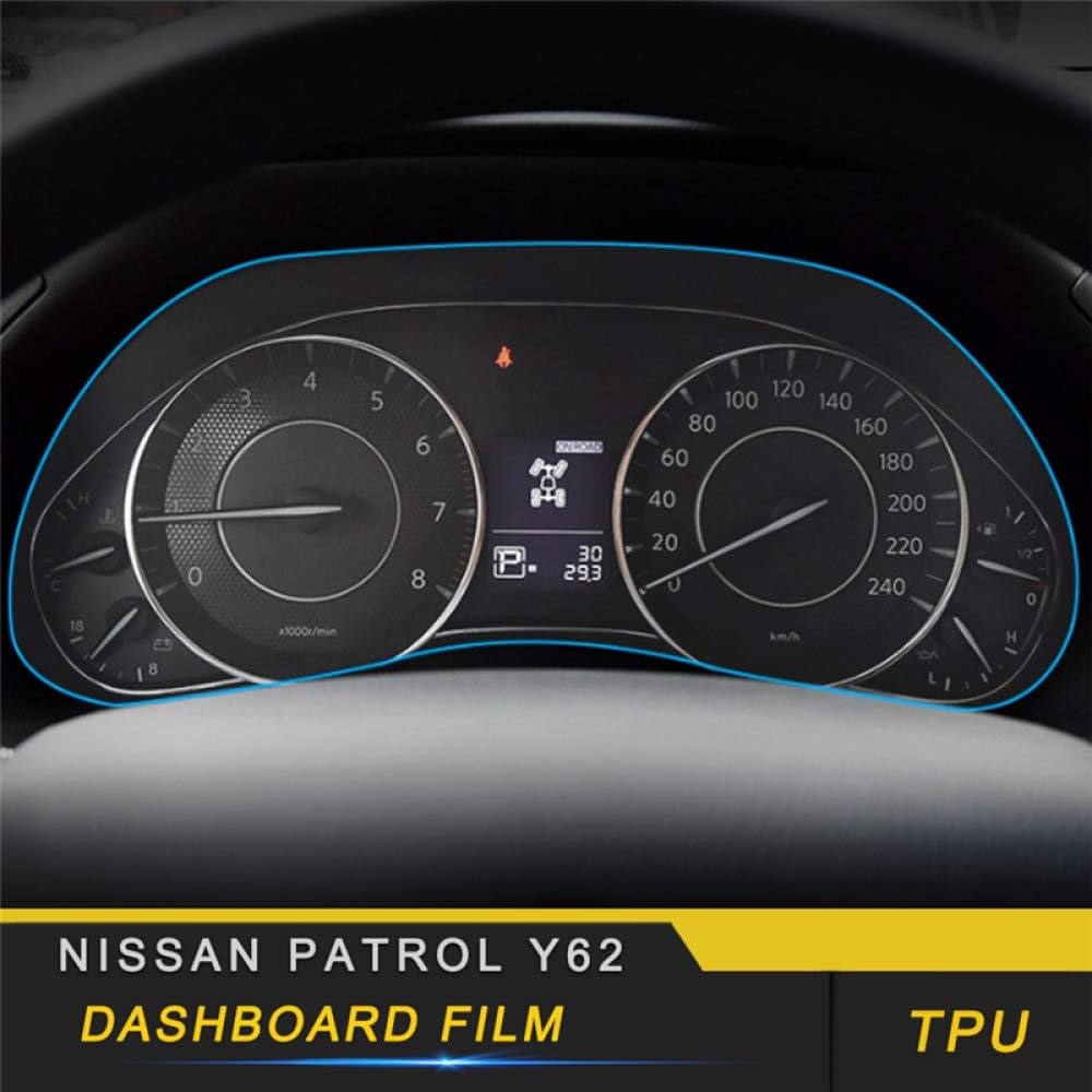 BOOBOOBM for Nissan Patrol Y62,Car Styling Dashboard Monitor Screen Protector Film Cover Trim Sticker Interior Accessories