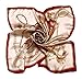 Kobwa(TM) Women Flower Mulberry Silk Square Scarves Bandana Scarf