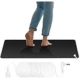 NIULAFR Grounding Mat, 11.54x27 Inch Earth Mat Grounding Pad with 15ft Grounded Cord, Improves Sleep and Relieves Stress
