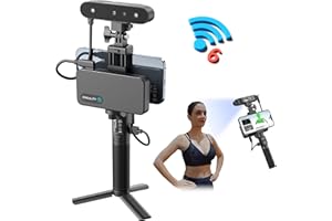 ENOMAKER Creality 3D Scanner CR-Scan Ferret Pro for 3D Printing Printer Upgrade Handheld 3D Model Scan Anti-Shake Track Wifi6 Scanning 0.1mm Accuracy 24-bit Full Color for Android iOS Phone PC Mac Win