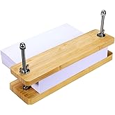Sholramo Book Press - Bamboo Wood Bookbinding Press for Craft Enthusiasts - Anti-Slip Mat, Portable &amp; Handmade Book Binding Tool (Book Press)