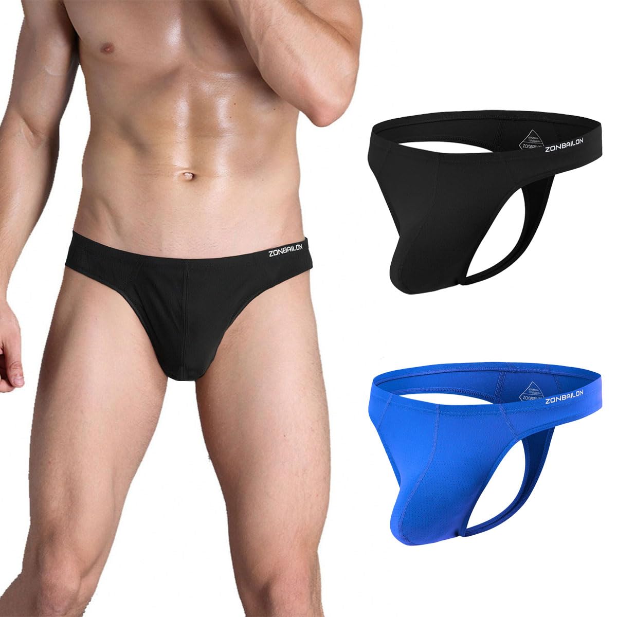 ZONBAILON Men's Underwear Thong Sexy G String