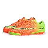 LEOCI Mens Football Shoes Boots Cleats High Ankle