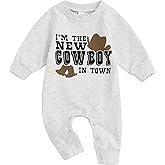 Western Baby Boy Girl Clothes Cow One Piece Oneise Jumpsuit Cowboy Cowgirl New to Here Romper Newborn Baby Outifts