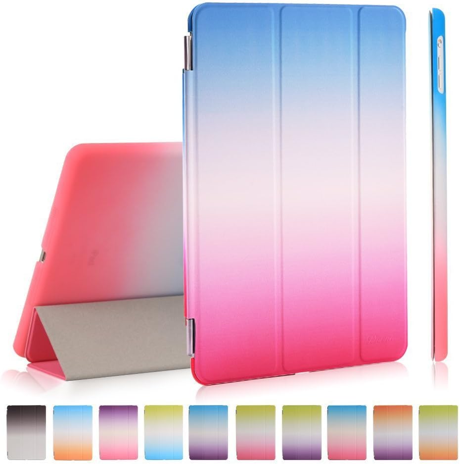 iPad Mini 3 Case, iPad Mini Retina Cover,iPad Mini Case - Chok Idea® Colour Rainbow Series Smart Cover Back Cover Ultra Slim Light Weight Auto Wake up/Sleep Function Protective Case Cover for Apple iPad Mini 1/2/3. A10