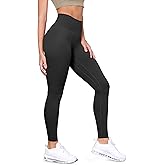 ODODOS Tummy Control Compression Leggings for Women, 25" / 28" High Waist Workout Running Yoga Pants