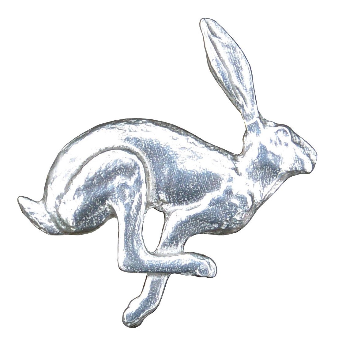 Hare Brooch, Hare Jewelry, Handcrafted in Fine Pewter by William Sturt
