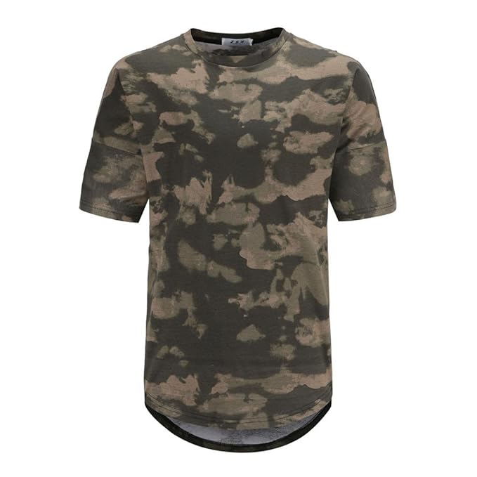 VEMOW Sommer männer Casual Camouflage Print O Neck Pullover Casual Täglichen Training Sport Kurzarm T-Shirt Top Bluse Tees Pu