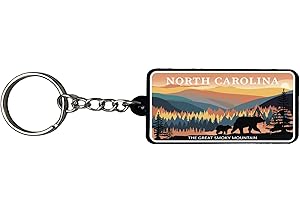AMERICANPHOENIX Beautiful & Unique Keychains - USA Souvenir, Collectible Design,Flexible Silicone, Keyring Lanyard Accessory