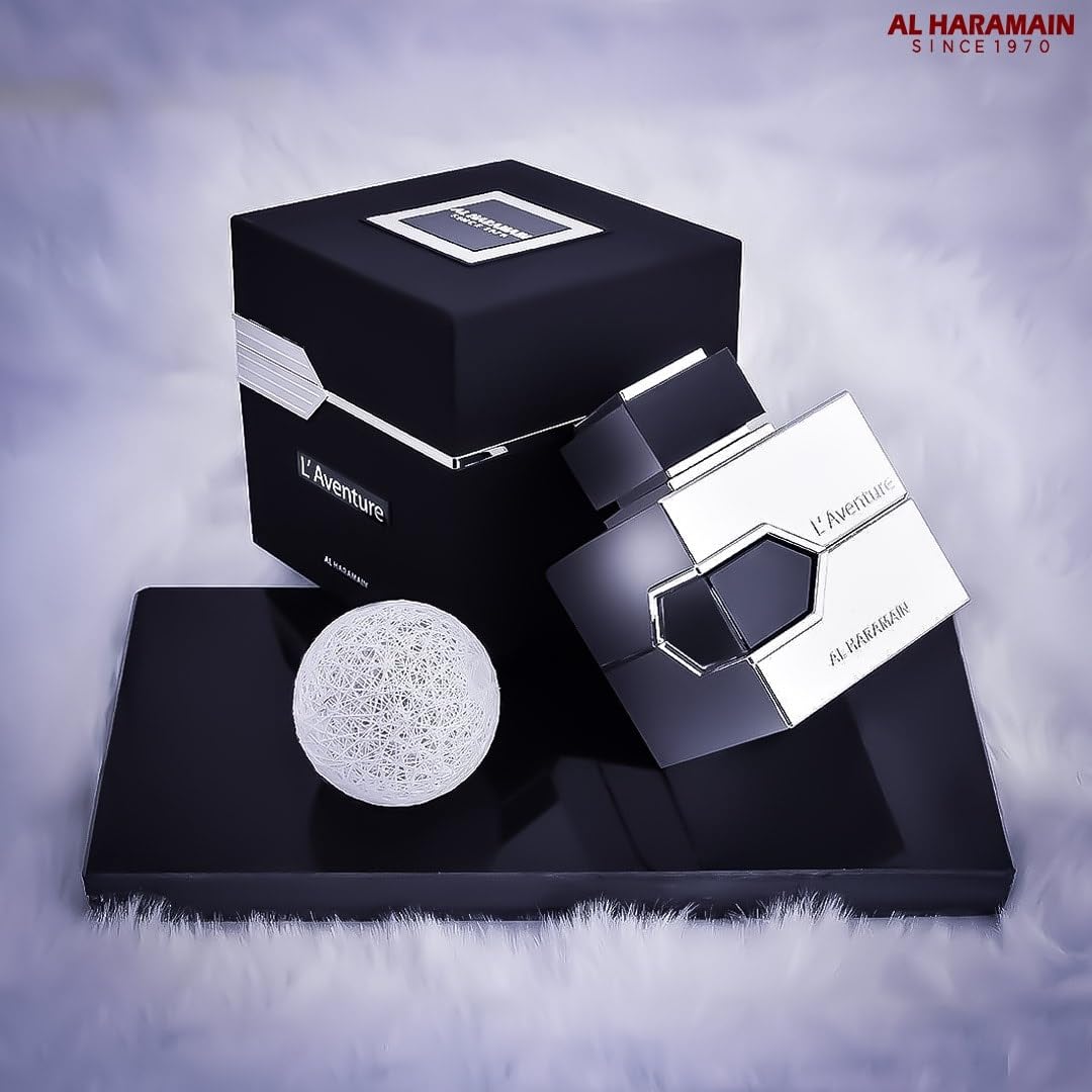 Al Haramain L´Aventure Eau De Parfum for Men, 3.33 oz., multi
