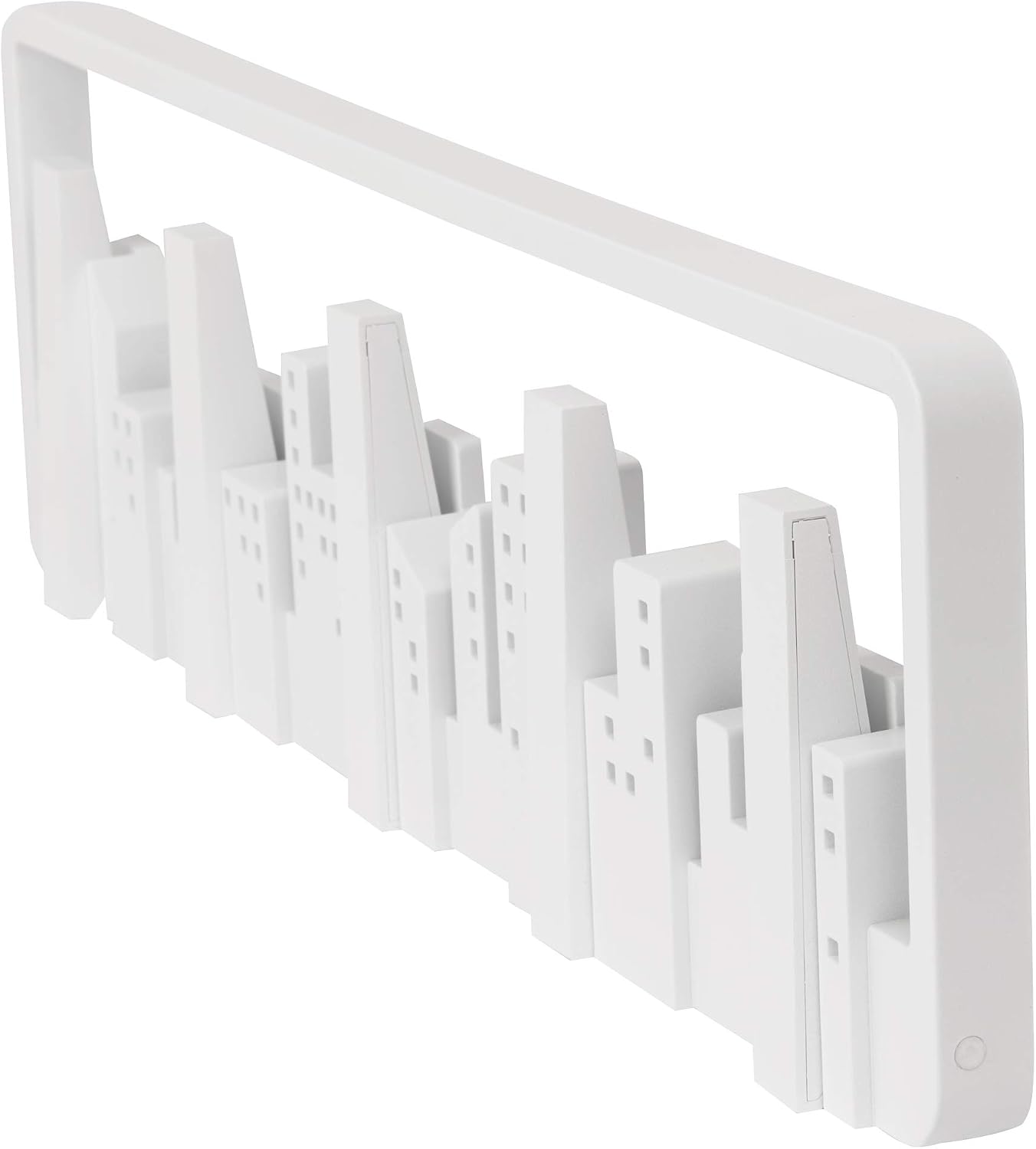 Umbra 318190-660 Skyline Wall-Mounted Multi-Hook System, White, 49.5 x 15.2 x 2.5 cm - Image 4
