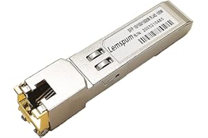 1.25G SFP-T SFP to RJ45 Transceiver 10/100/1000Base-T SFP Copper 100m RJ-45 Ethernet Optical Fiber Module Widely Compatible w