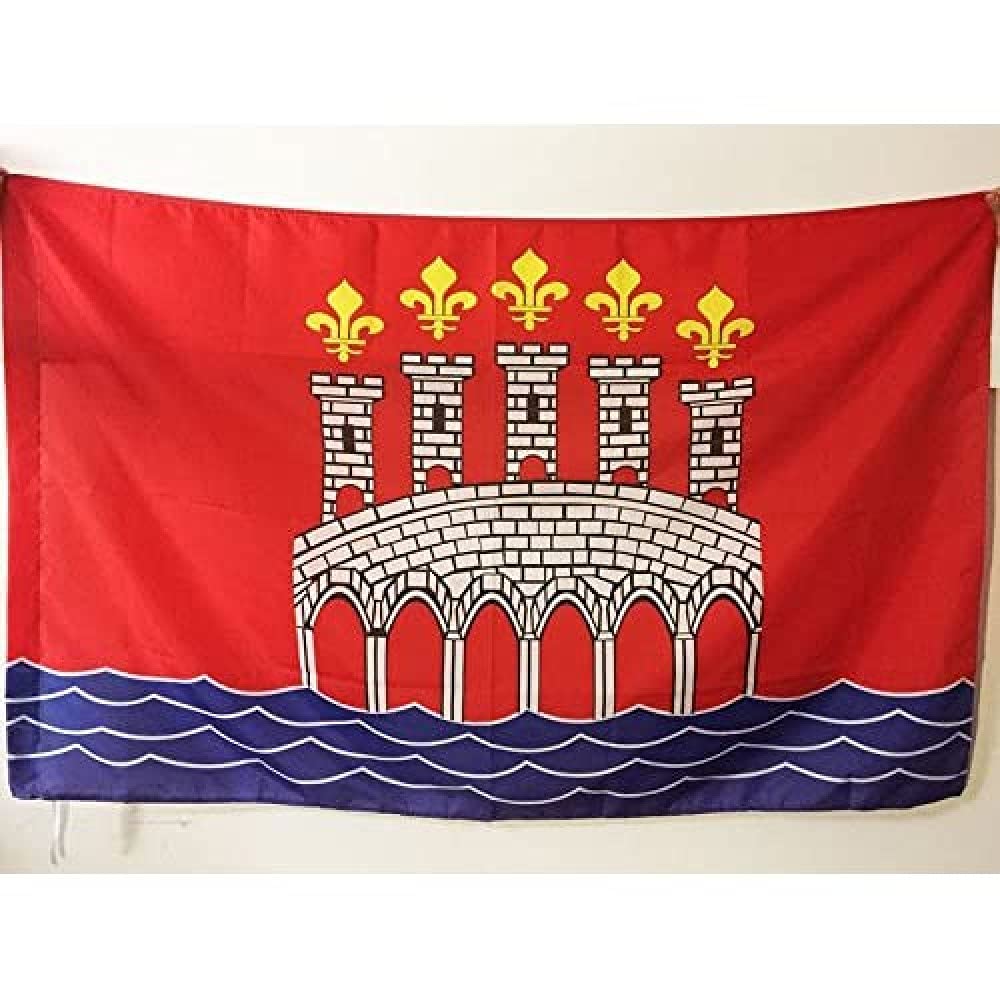 AZ FLAG - Lot Flag - 2x3 Ft - French department Banner with Sleeve - 100% Polyester - Fade Resistant - Vivid Colors - 2' x 3' Feet - 90x60 Cm