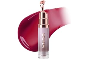 KYDA Rose Glossy Lip Serum, Hydrating Lip Gloss Tinted Serum for Dry Lips, Plumping Moisturizing Lips Care with Polypeptides 