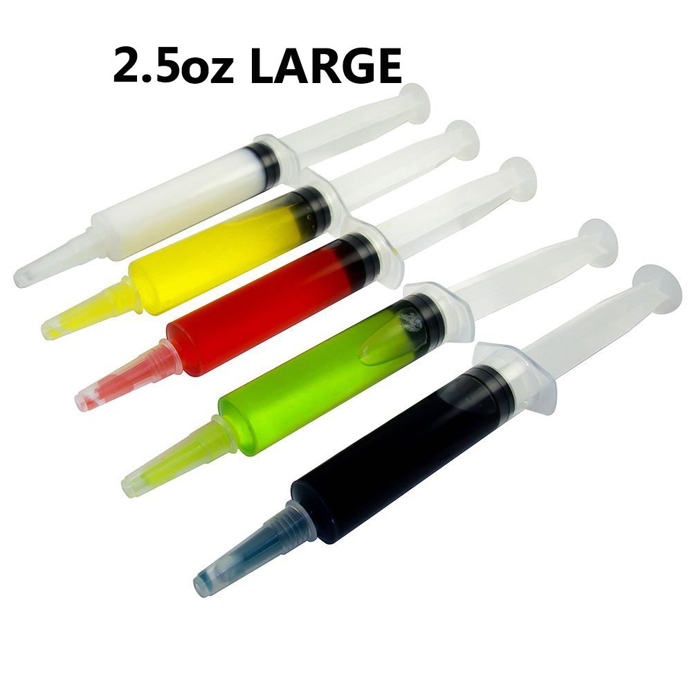 25 Pack EZInject™ Jello Shot Syringes (Large 2.5oz) eBay