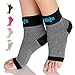 Dowellife Plantar Fasciitis Socks, Ankle Brace Compression Support Sleeves & Arch Support, Foot Compression Sleeves, Ease Swelling, Achilles Tendonitis, Heel Spurs for Men & Women (Black M)