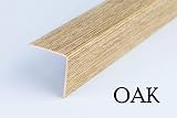 TMW Profiles Wood Effect PVC Corner 1M Edge Guard 20x20mm Oak view 2