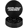 Santa Cruz Shredder Metal Herb Grinder Knurled Top for Stronger Grip 2-Piece 2.2" (Black)