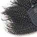 Luwigs Afro Kinky Curly 4B 4C Clip-in Top Closure Ponytail African American Human Virgin Hair Extension Drawstring Puff Ponytail Hairpiece Natural Color
