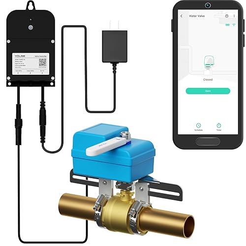 YoLink Smart Water Valve Controller, with Valve Operator, Easy No-Plumber  DIY Installation, Remote Control, Compatible with Alexa/Google Assistant, 