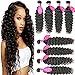 Younsolo Brazilian Deep Wave 4 Bundles (20 22 24 26) 100% Human Hair Unprocessed 8A Virgin Brazilian Human Hair Extension Brazilian Deep Wave Natural Color