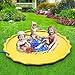 DAPRIL Splash Play Mat, 68in-Diameter Perfect Inflatable Outdoor Sprinkler Pad Summer Fun Backyard Play for Infants Toddlers and Kids